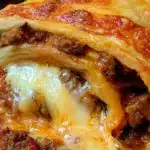 Pizzarulla uunissa juustolla ja täytteellä