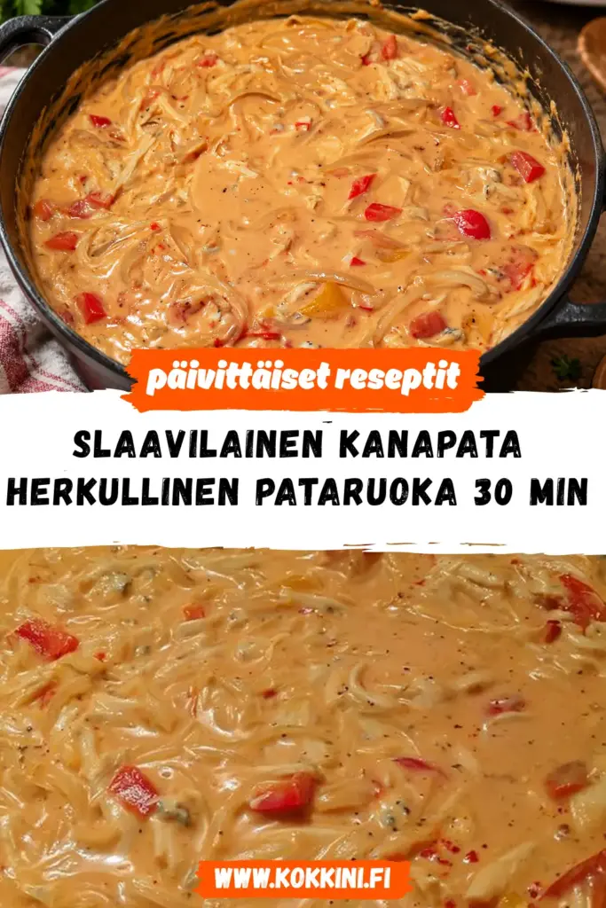 Slaavilainen kanapata reseptikuva valmiista annoksesta
