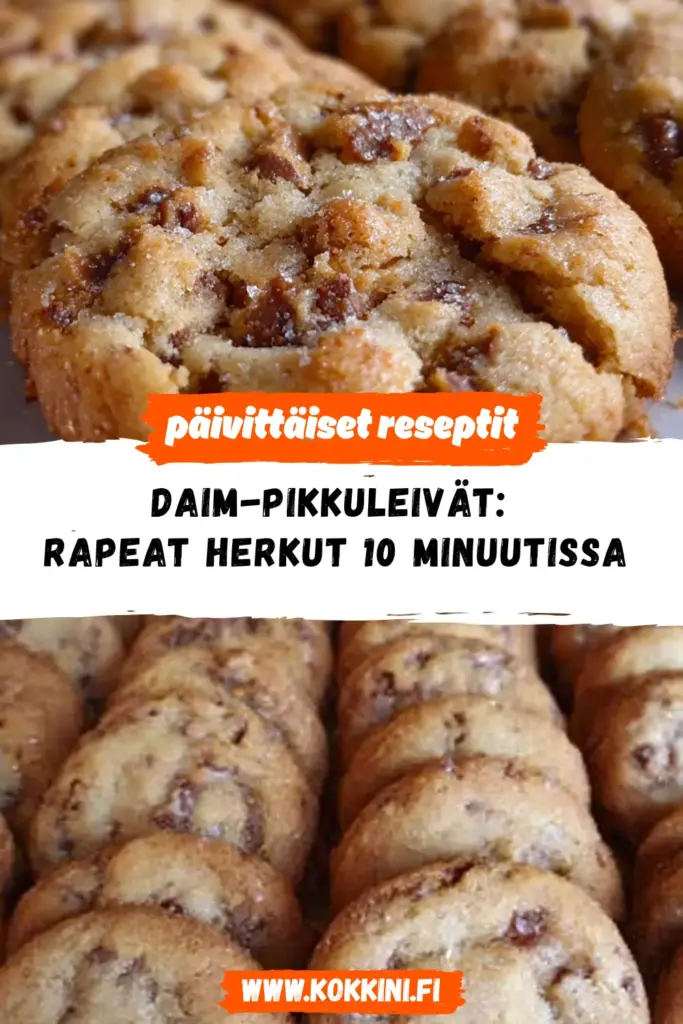 Daim-pikkuleivät reseptikuva valmiista annoksesta