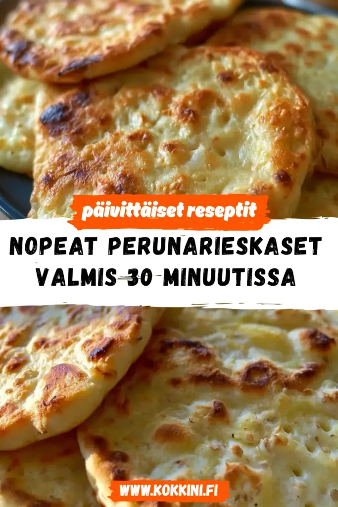 nopeat perunarieskaset reseptikuva valmiista annoksesta