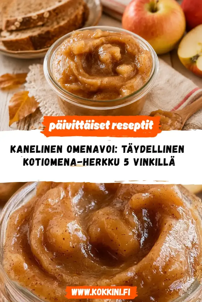 kanelinen omenavoi reseptikuva valmiista annoksesta