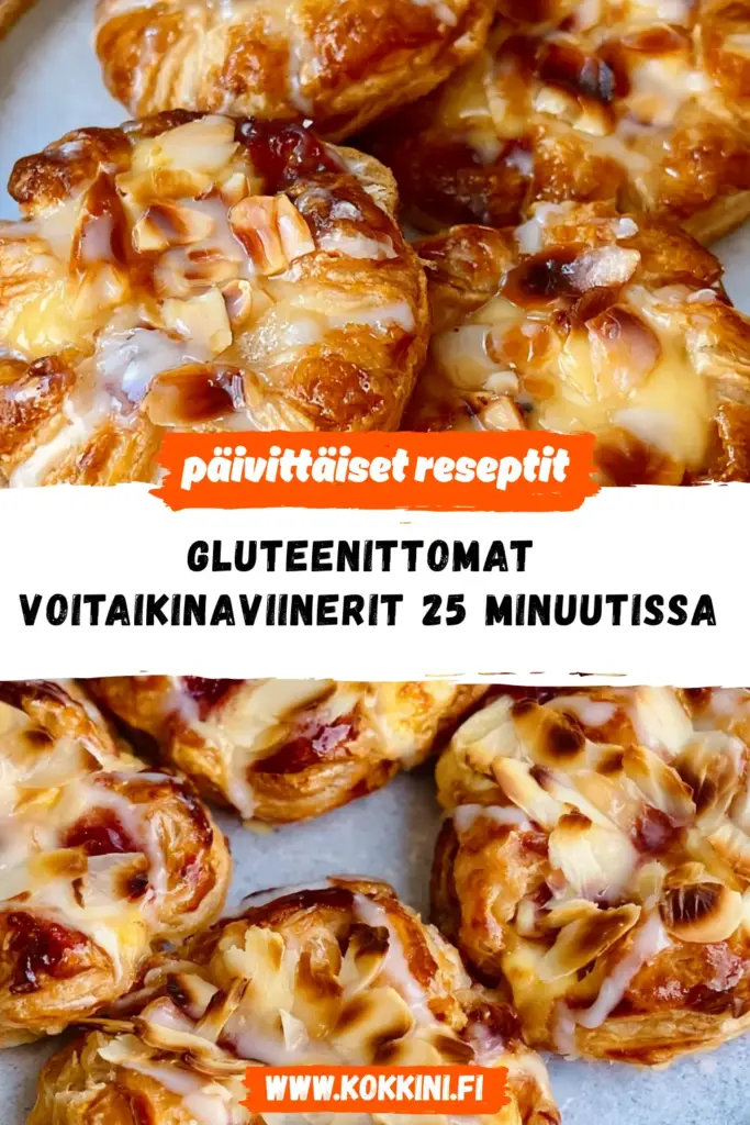 gluteenittomat voitaikinaviinerit reseptikuva valmiista annoksesta