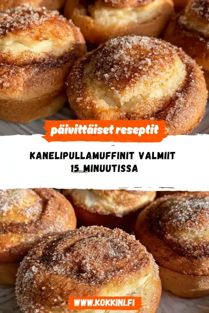 kanelipullamuffinit reseptikuva valmiista annoksesta