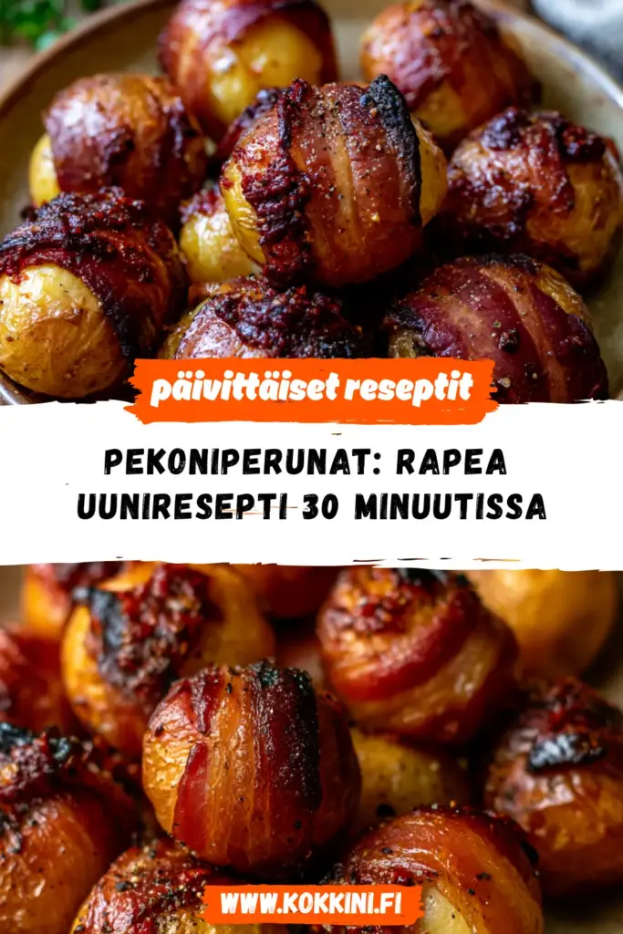 pekoniperunat reseptikuva valmiista annoksesta