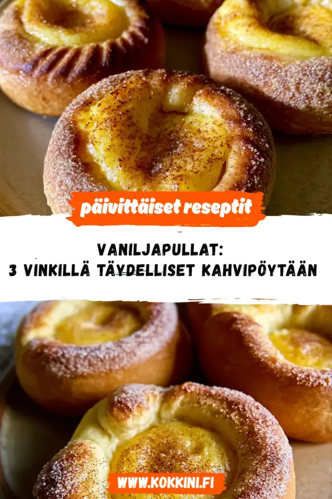 vaniljapullat reseptikuva valmiista annoksesta