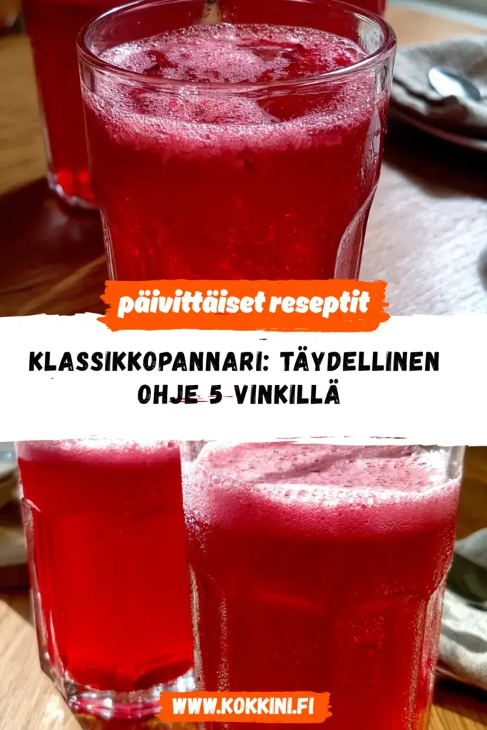 klassikkopannari reseptikuva valmiista annoksesta