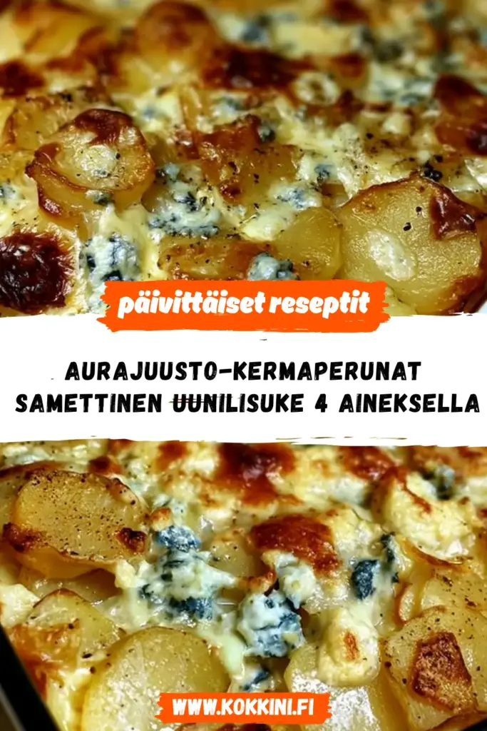 aurajuusto-kermaperunat reseptikuva valmiista annoksesta