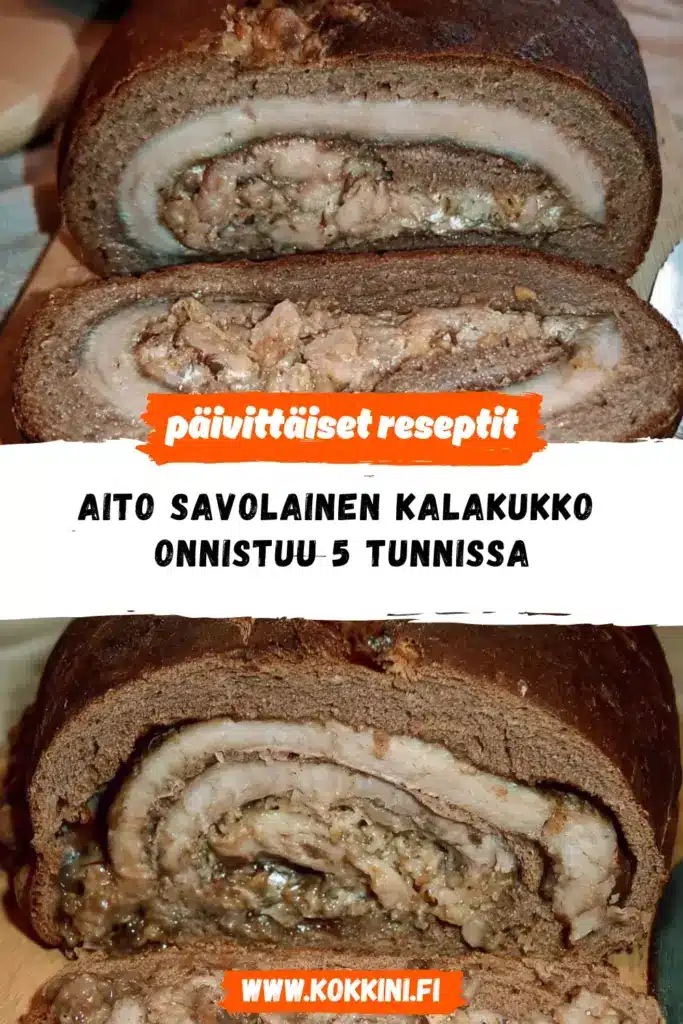 Aito savolainen kalakukko reseptikuva valmiista annoksesta