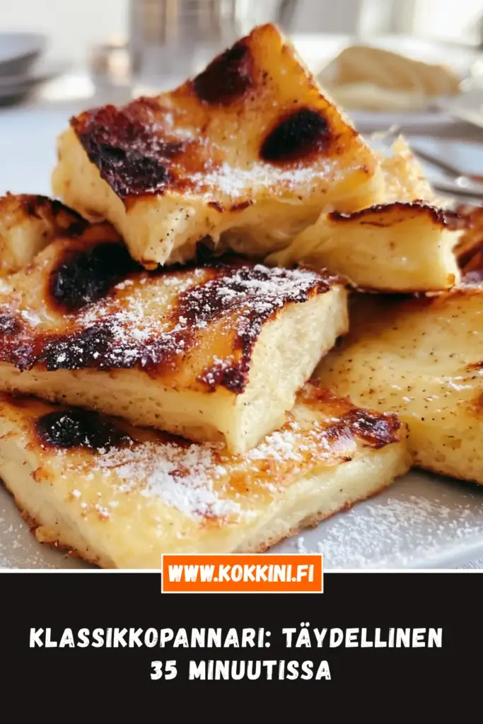klassikkopannari lähikuva annoksesta