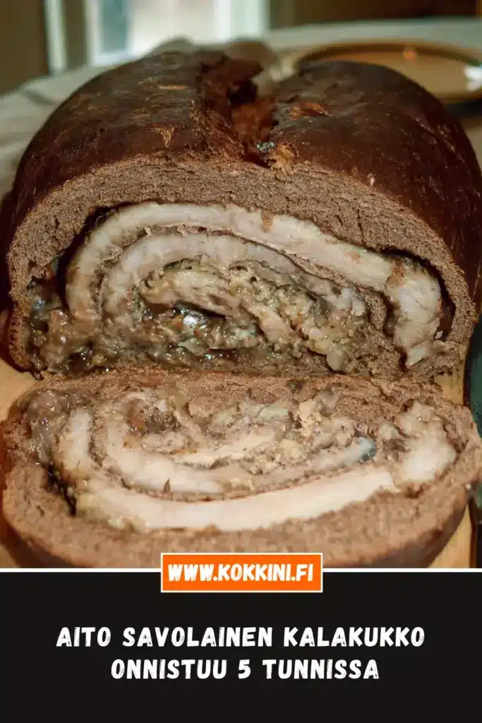 Aito savolainen kalakukko lähikuva annoksesta
