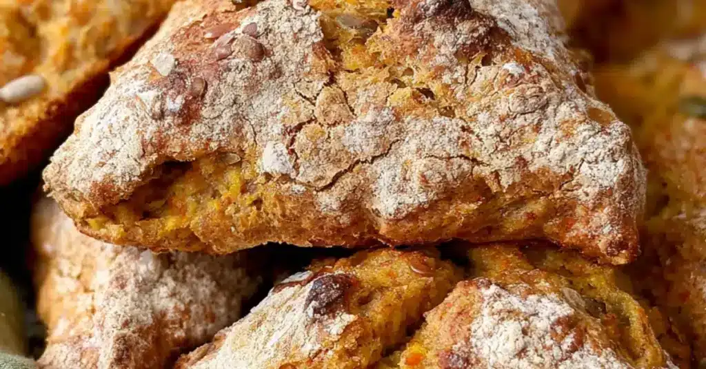 gluteenittomat porkkanakolmiot lähikuva annoksesta